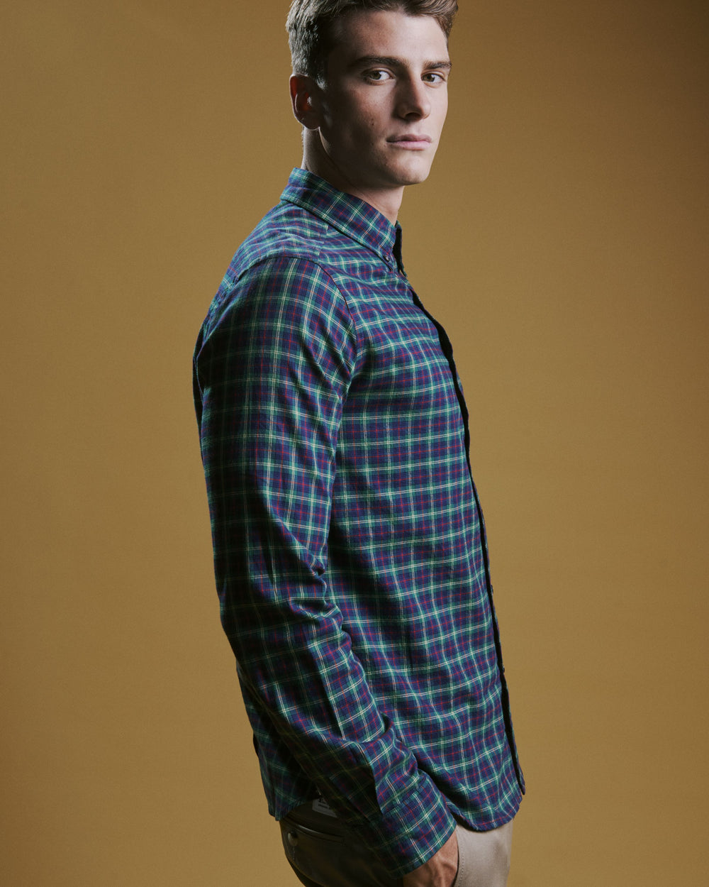 Chemises Ben Sherman House Tartan Twill Vert | WPV-37518502